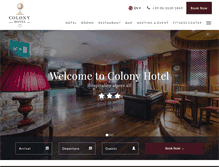 Tablet Screenshot of colonyhotel.it